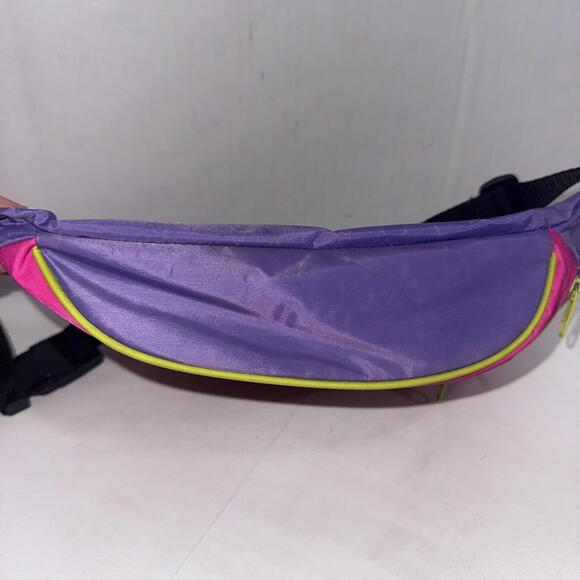 90s Fanny Sports Pack Waist Purse Neon Zippered Pouch Hip Bag Vintage - Picture 8 of 15
